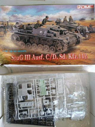 1995 Dragon 6009 Stug.  Iii Ausf.  C/d Sd.  Kfz.  142 - 1/35 Scale Model Kit