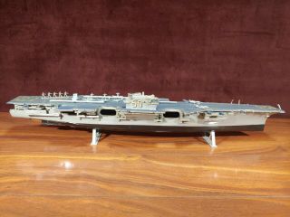 1956 Revell Us Navy Aircraft Carrier " Uss Forrestal " 1/542 Built Plastic Model