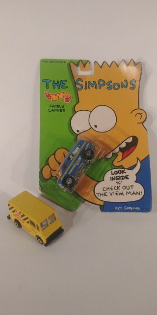 2 Vintage Hot Wheels The Simpsons Homer 