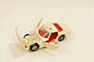 Vintage Corgi Toys Marcos Volvo 1800 Die Cast Car With Driver White