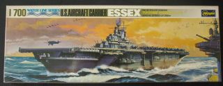 Hasegawa 1:700 Scale Uss Essex Aircraft Carrier Waterline Plastic Model Kit