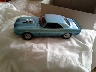 1968 Camaro Z28 Model Car Fully Assembled And Hand Painted In Teal