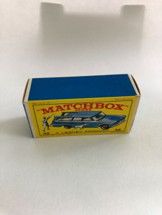 Matchbox Lesney 42 Studebaker Station Wagon Type E Empty Box Only