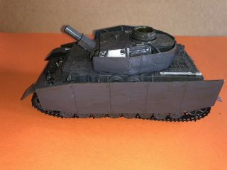 Vintage Plastic Tamiya German Grey Panzer Iv Tank 1/35 Built Up