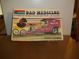 Vintage Monogram Tom Daniels Bad Medicine 1/24 Scale Model