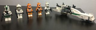 Lego Star Wars Clone Trooper Battle Pack Barc Speeder (7913) Commander Gree