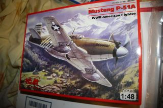 Icm 1/48 North American P - 51a Mustang Model Kit No 48161
