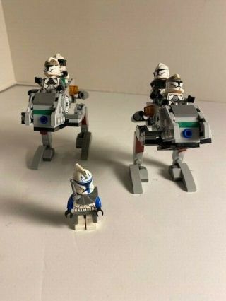 Set Of 2 Lego Star Wars Clone Walker Battle Pack (8014) Some Missing Minifigures