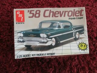 1/25 Amt/ertl 1958 Chevrolet Impala Coupe - Kit 6548