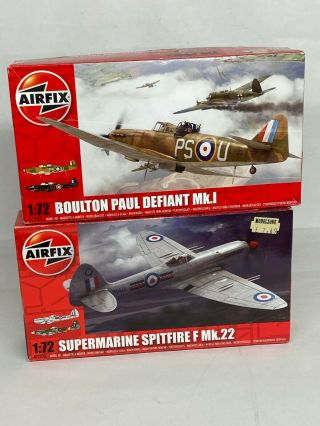 Airfix 1/72 Supermarine Spitfire F.  22 & Boulton Paul Defiant Mk.  1