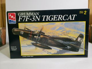 Amt/ertl Grumman F7f - 3n Tigercat Korean War Marine Corp Nightfighter 1/48 Scale