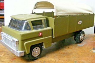 Marx 18 " Army Carrier Truck W/ Canopy