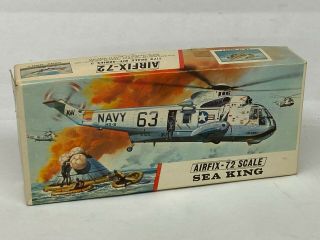 Airfix 1/72 Sikorsky Sh - 3d Seaking,  Type 3 Red Stripe Box Issue,  Fine Example.