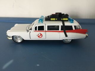 Ghostbusters 1959 Cadillac Ambulance Ecto - 1 Diecast Car 1:32 Jada 8 Inch No Box