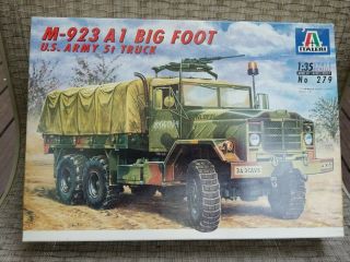 Italeri 1:35 M - 923 A1 Big Foot U.  S.  Army 5t Truck Kit 279 Openbox