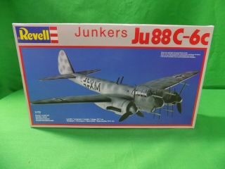 Classic 1983 Revell 1/72sc Ww Ii Ger.  Junkers Ju.  88c - 6c Night Fighter Model Kit