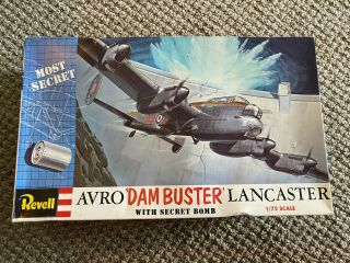 Revell 1:72 Avro Lancaster Dam Buster With Secret Bomb Plastic Kit H - 202 - 200