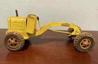 Tonka Road Grader Lime Green - Pressed Steel Construction - Parts Spares Repairs