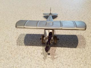 Tootsietoy Aero Dawn UX 214 Silver Plane With Early Violet Prop 2