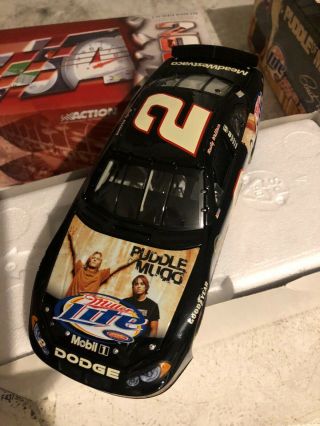 2004 Rusty Wallace Action 1/24 Diecast Dodge Intrepid Miller Lite Puddle Of Mudd