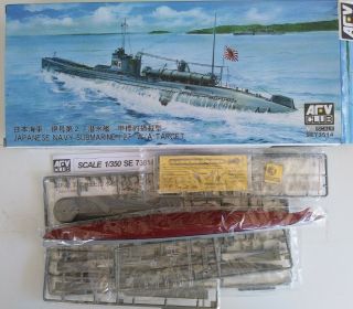 2013 Afv Club 73514 I.  J.  N Submarine I - 27 W/ A - Target - 1/350 Scale Model Kit