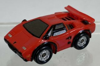 Vintage Micro Machines Lamborghini Countach Red Sports Car Galoob 1986