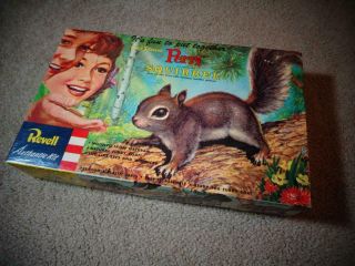 Revell Walt Disney Perri The Squirrel " S " Kit Box & Parts,  1956 Vintage,