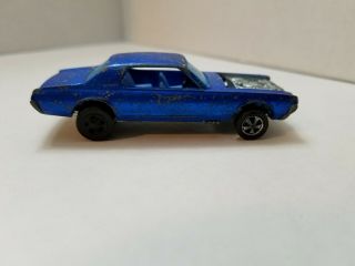Hot Wheels Redline 1968 Custom Cougar Blue W/ Blue Interior Read Open Offers