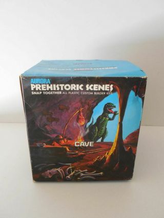 Aurora Prehistoric Scenes The Cave 1st Issue Model Kit 732 Empty Box Only