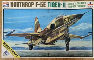 Esci/scale Craft Northrop F - 5e Tiger Ii - 1/48 Scale - Vintage 1979 Kit