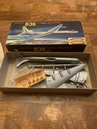 Vintage Aurora Convair B36 Giant Bomber Plastic Model Kit