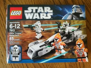 Clone Trooper Battle Pack (7913) Lego Star Wars (100 Complete W/ Figs And Inst)