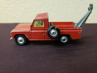 Vintage Corgi Toys Land Rover 109 W.  B.  Tow Truck Red