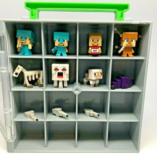 Minecraft Minifigures Storage Cube Case With Figures And Accessories Mattel 2014
