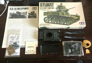 Tamiya - Stuart U.  S.  Light Tank M3 - 1/35 Kit 3542 Incl Accessory