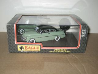 1:43 Scale Eagle Collectables 1949 Mercury Club Coupe Lt Green2 Tone Id 1558