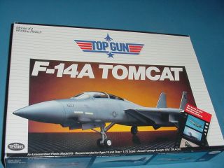1987 Vintage Testors F - 14a Top Gun Tom Cruise Movie Model 1/72 Scale 273 Mib