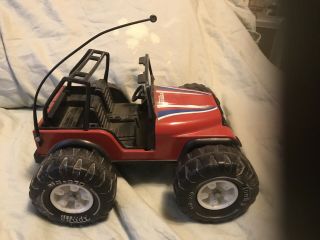Vintage 1970s Tonka Red Jeep Dune Buggy Mr - 970 Tires And Antenna