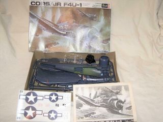 Revell Corsair F4u - 1 Plastic Model Kit 1:32 Collector 1970 Opened Box