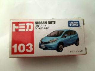 Tomica Tomy Nissan Note No.  103 Scale 1:63