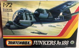 Matchbox Junkers Ju 188 1/72 Open Model Kit ‘sullys Hobbies’
