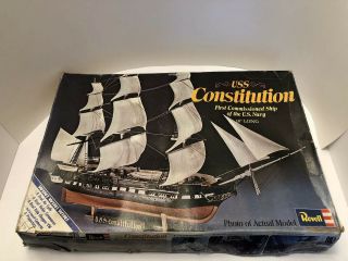 1970’s Revell Uss Constitution Us Navy Ship Model Kit 18 " Long Ph - 320 Vintage
