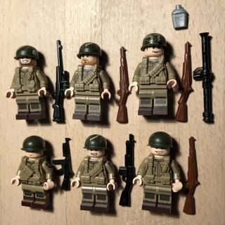 Lego Mini Figures Ww2 Us 101st Airborne Paratroopers