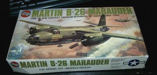 Airfix 1/72 Martin B - 26c Marauder Kit 04015 - 4 Vintage Airplane Model Kit 1975