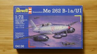 Revell 1/72 Model Kit Messerschmitt Me 262 B - 1a/u1 04136 Open Box Parts