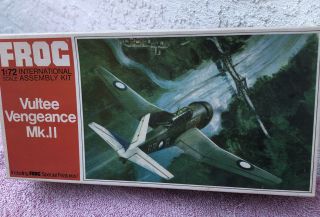 Vintage Frog Vultee Vengeance Mk.  Ii Airplane Model 1:72 F199