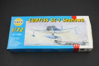 Smer 1/72 Scale Plastic Kit Of Curtis Sc - 1 Seahawk Us Navy Observation Plane