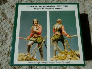 Art Girona Cep - 11 Spanish Conquistador In Peru 1532 Metal Kit Soldier 54mm,  Pa