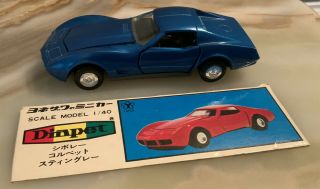 Yonezawa Toys Diapet 1982 (?) Corvette Stingray.  1:40 Die - Cast