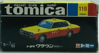 Tomy Tomica Black Box 110 Toyota Crown Taxi